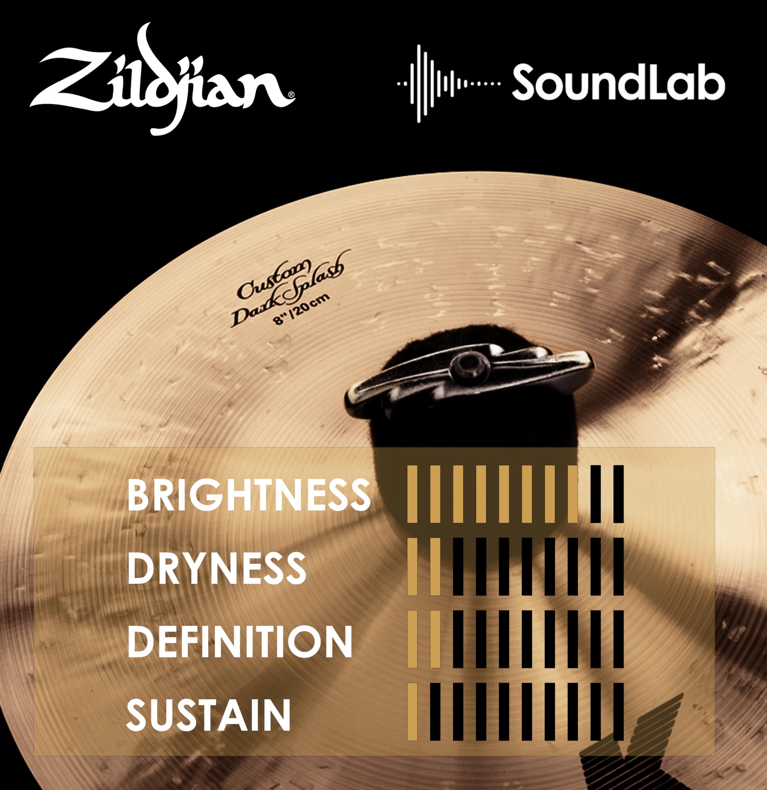 Amazon.com: Zildjian 8 inch K Custom Dark Splash Cymbal